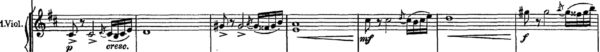 ヴァイオリン第１主題の断片